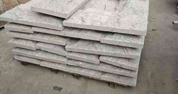 甘肃芝麻白蘑菇石，自然面