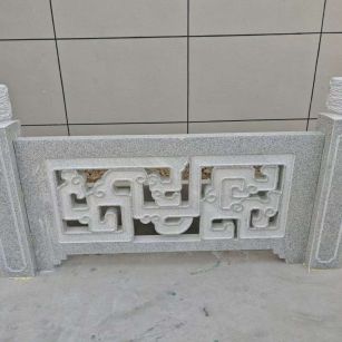 甘肃芝麻白河道栏杆 桥栏杆