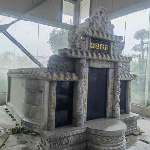 甘肃套墓 墓碑 围坟石 异形定制