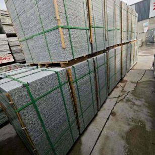 甘肃芝麻白地铺版 石材地铺石