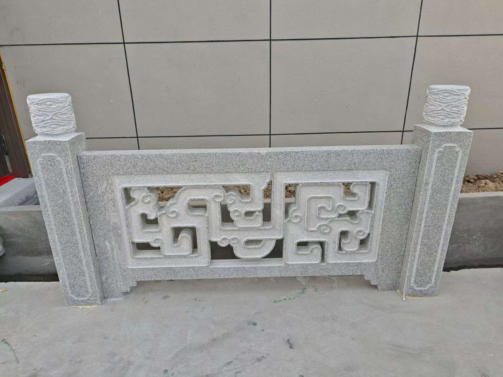 甘肃芝麻白河道栏杆 桥栏杆