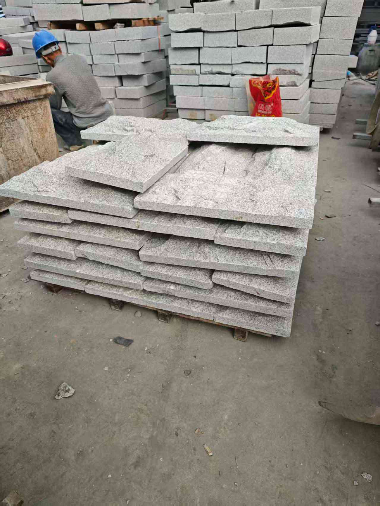 甘肃芝麻白蘑菇石，自然面