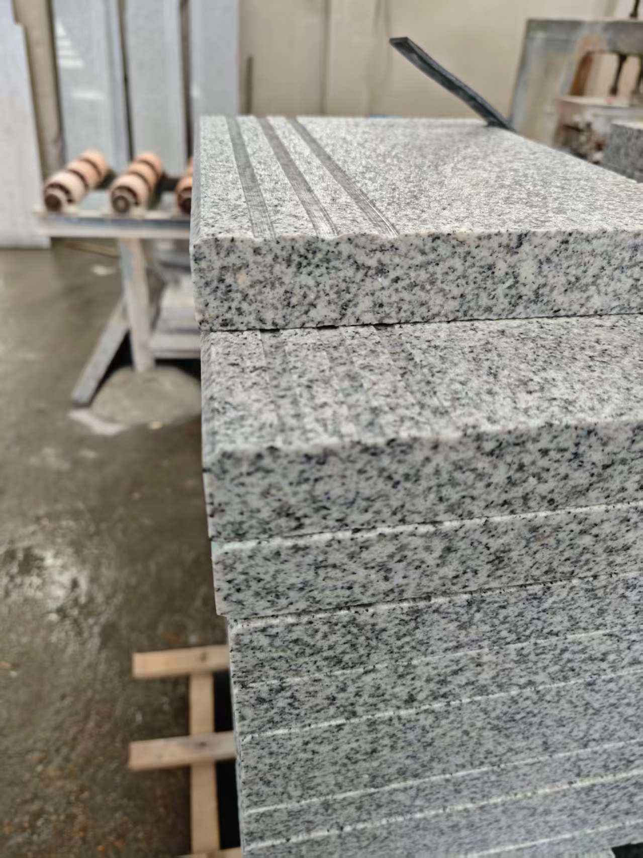 甘肃芝麻白楼梯踏步